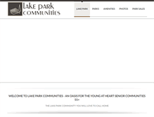 Tablet Screenshot of lakeparkhomes.com